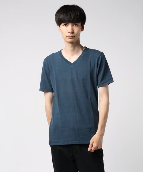 Hub&Spoke(ハブアンドスポーク)の「ベア天竺VネックTシャツ(Tシャツ/カットソー・メンズ・ブラック/ネイビー・MEDIUM/LARGE/X-LARGE)」の5枚目の写真