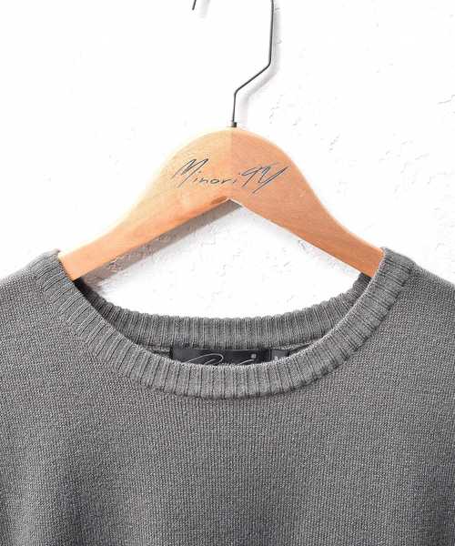 MinoriTY（マイノリティ）の「カシミアタッチオーバーサイズニットベスト ビッグシルエット サマーニット（ベスト・メンズ・ブラック/ベージュ/ネイビー/グレー・M/L）」の11枚目の写真