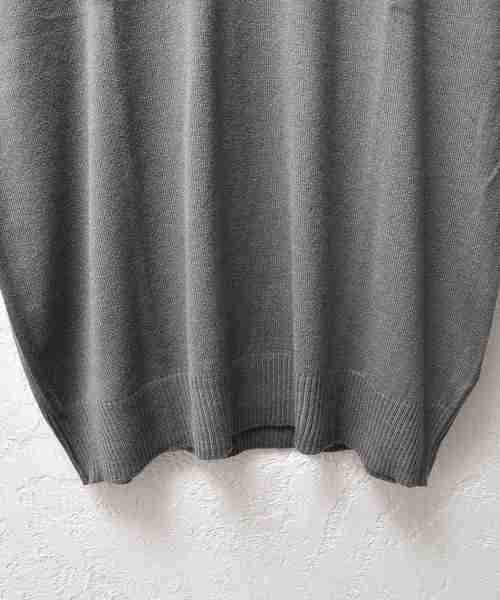 MinoriTY（マイノリティ）の「カシミアタッチオーバーサイズニットベスト ビッグシルエット サマーニット（ベスト・メンズ・ブラック/ベージュ/ネイビー/グレー・M/L）」の13枚目の写真