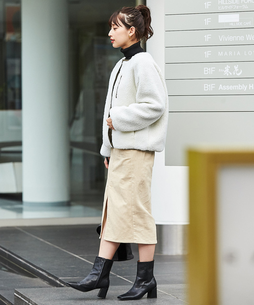 GeeRA(ジーラ)の「リバーシブルボアブルゾン(ブルゾン・レディース・ブラック/アイボリー・MEDIUM/LARGE/X-LARGE)」の5枚目の写真