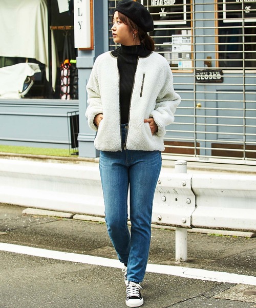 リバーシブルボアブルゾン38 plage 難あり訳あり品