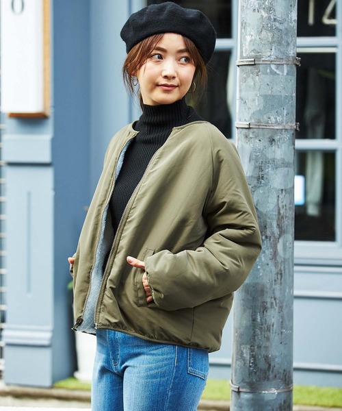 GeeRA(ジーラ)の「リバーシブルボアブルゾン(ブルゾン・レディース・ブラック/アイボリー・MEDIUM/LARGE/X-LARGE)」の16枚目の写真