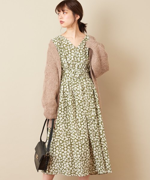 natural couture（ナチュラルクチュール）の「ねじり袖サテンギャザーワンピース（ワンピース・レディース・ブラック/ピンク/ボルドー/その他1/その他2/キャメル/ブルー・FREE）」の15枚目の写真