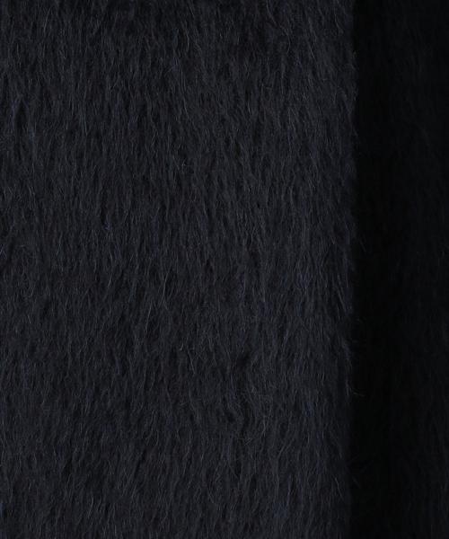 Drawer（ドゥロワー）の「Drawer シャギーノーカラーコート（ネイビー