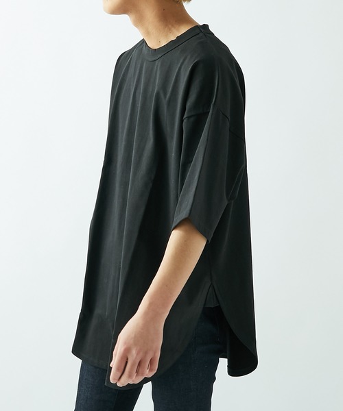 Lui's(ルイス)の「スリットBIGプルオーバー(Tシャツ/カットソー・メンズ・ホワイト/ブラック・マルチサイズ)」の8枚目の写真