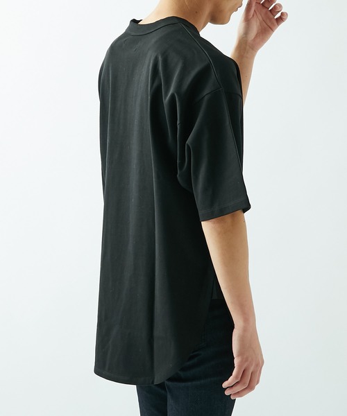 Lui's(ルイス)の「スリットBIGプルオーバー(Tシャツ/カットソー・メンズ・ホワイト/ブラック・マルチサイズ)」の10枚目の写真