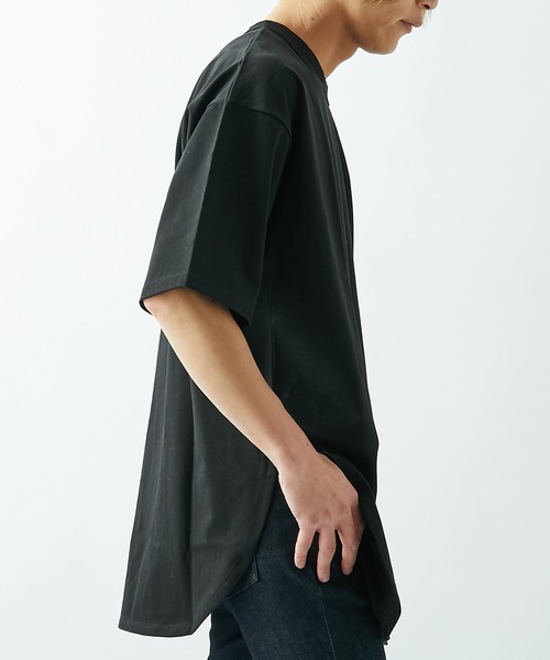 Lui's(ルイス)の「スリットBIGプルオーバー(Tシャツ/カットソー・メンズ・ホワイト/ブラック・マルチサイズ)」の11枚目の写真