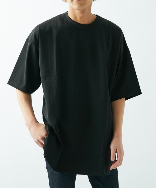 Lui's(ルイス)の「スリットBIGプルオーバー(Tシャツ/カットソー・メンズ・ホワイト/ブラック・マルチサイズ)」の12枚目の写真