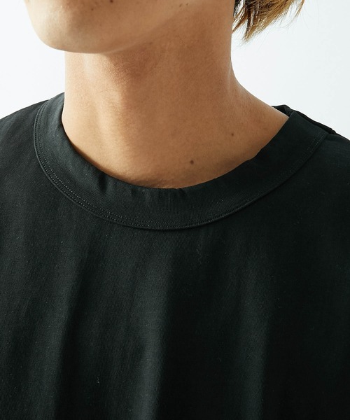 Lui's(ルイス)の「スリットBIGプルオーバー(Tシャツ/カットソー・メンズ・ホワイト/ブラック・マルチサイズ)」の13枚目の写真