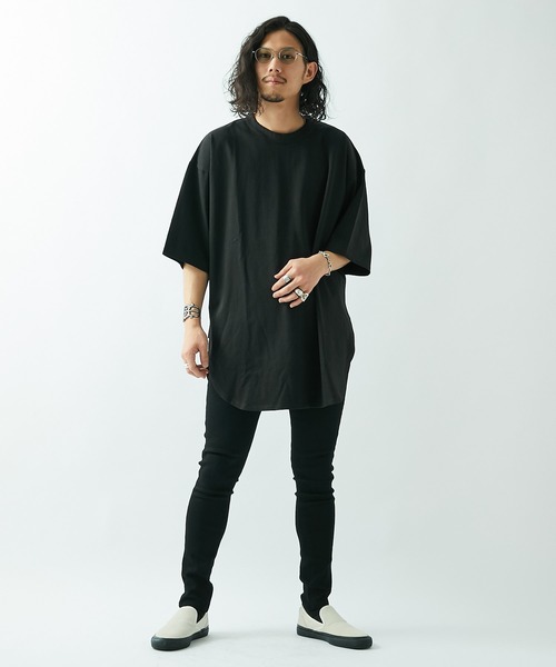 Lui's(ルイス)の「スリットBIGプルオーバー(Tシャツ/カットソー・メンズ・ホワイト/ブラック・マルチサイズ)」の17枚目の写真