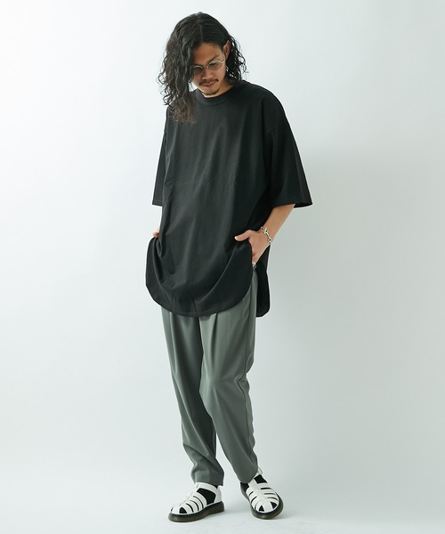 Lui's(ルイス)の「スリットBIGプルオーバー(Tシャツ/カットソー・メンズ・ホワイト/ブラック・マルチサイズ)」の19枚目の写真