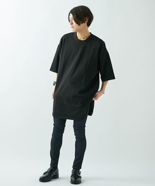 Lui's(ルイス)の「スリットBIGプルオーバー(Tシャツ/カットソー・メンズ・ホワイト/ブラック・マルチサイズ)」の21枚目の写真