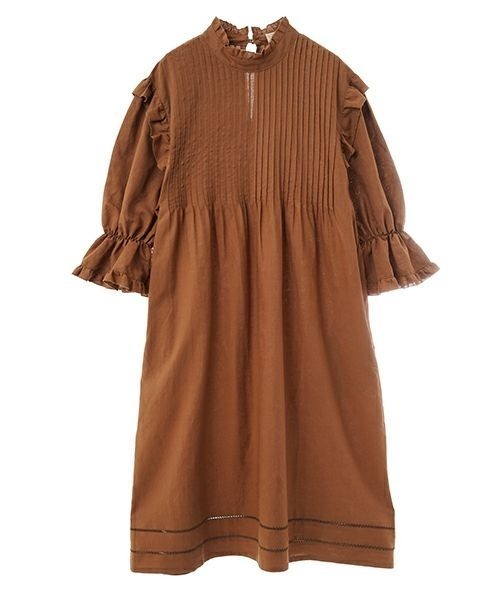 Candy Stripper(キャンディストリッパー)の「PINTACK ドレス(ワンピース・レディース・ブラック/ホワイト/ブラウン・2/1)」の6枚目の写真