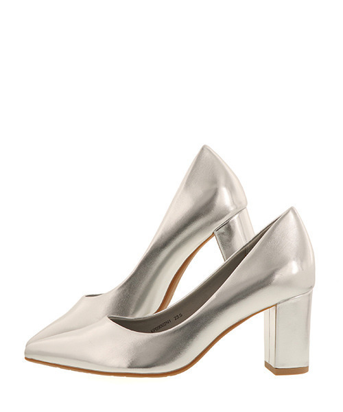 RANDA（ランダ）の「ストレスフリー/チャンキーヒールポインテッドトゥパンプス（パンプス・レディース・ブラック/ベージュ/シルバー・23/24/25/25.5/22.5/24.5/23.5/22）」の7枚目の写真