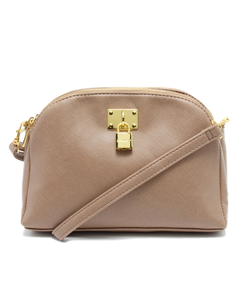 DISCOAT（ディスコート）の「【Discoat】カギ付3層ショルダーaw（ショルダーバッグ・レディース・その他12/マスタード/ベージュ/ブラック・ﾌﾘ-）」の3枚目の写真