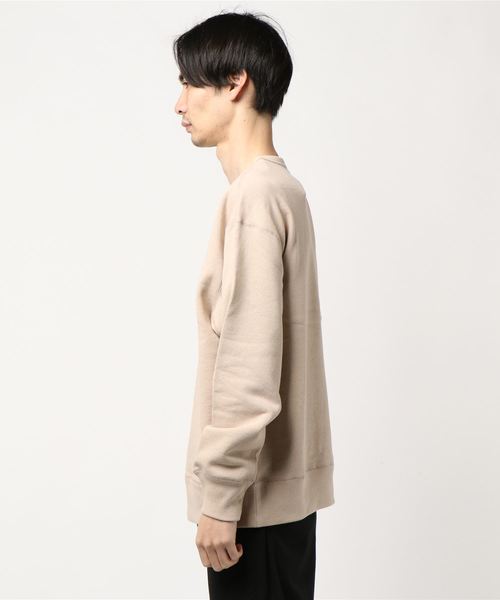 ADAM ET ROPE'(アダムエロペ)の「ヘビーテリー裏毛CN(スウェット・メンズ・ベージュ/ライトグリーン/ホワイト系その他2・S/M/L)」の4枚目の写真
