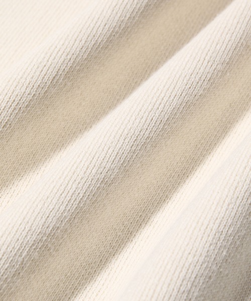 ADAM ET ROPE'(アダムエロペ)の「ヘビーテリー裏毛CN(スウェット・メンズ・ベージュ/ライトグリーン/ホワイト系その他2・S/M/L)」の6枚目の写真