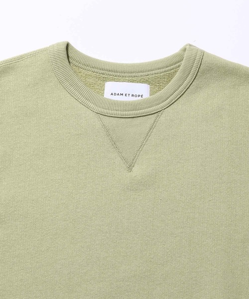 ADAM ET ROPE'(アダムエロペ)の「ヘビーテリー裏毛CN(スウェット・メンズ・ベージュ/ライトグリーン/ホワイト系その他2・S/M/L)」の11枚目の写真