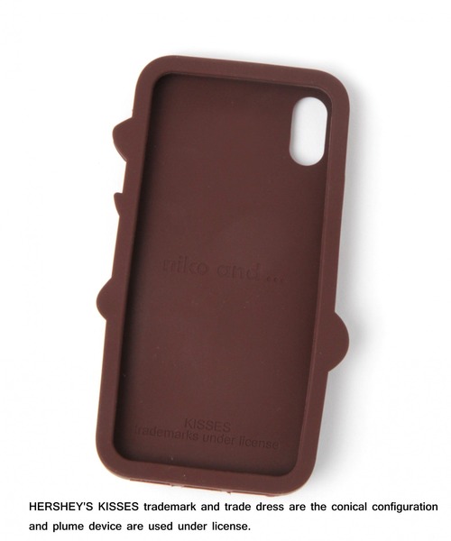 niko and...（ニコアンド）の「【HERSHEY'S KISSES(ハーシーキス)】コラボスマホケース/iPhoneX,XS（スマホケース/カバー・レディース・オフホワイト/ブラウン・0）」の3枚目の写真