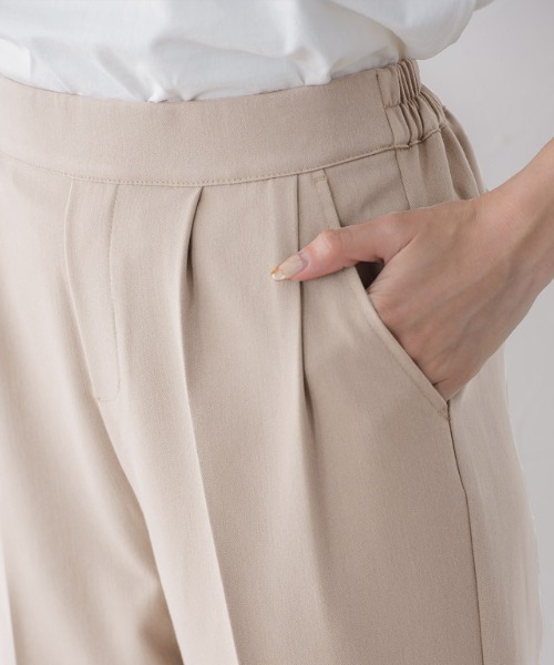 Pierrot（ピエロ）の「フリルセットアップ（セットアップ・レディース・ブラック/グレイッシュベージュ/ネイビー/キャメル/グレイッシュブルー/ダークネイビー・M/L/PM）」の20枚目の写真