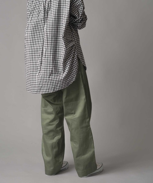 OMNES(オムネス)の「チノワイドパンツ(チノパンツ・レディース・ベージュ/カーキ・M/L)」の8枚目の写真