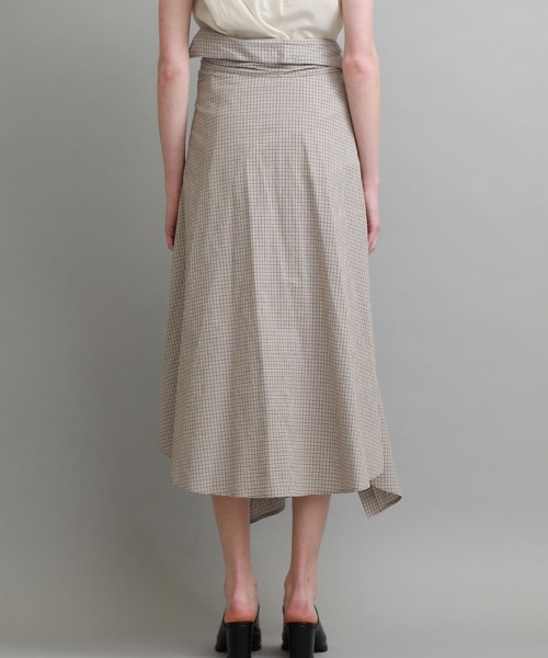 FEMMENT（ファモン）の「【FEMMNET(ファモン)】Coボイルサッカーコルセットミューズスカート（スカート・レディース・サックスブルー/キャメル・2）」の18枚目の写真