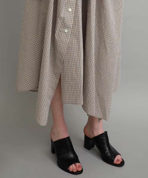 FEMMENT（ファモン）の「【FEMMNET(ファモン)】Coボイルサッカーコルセットミューズスカート（スカート・レディース・サックスブルー/キャメル・2）」の20枚目の写真