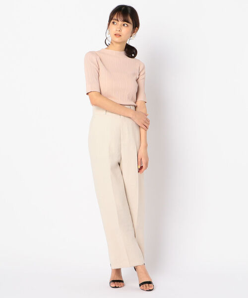 NOLLEY’S Sophi(ノーリーズソフィ)の「ランダムリブハイネック5分袖ニット(ニット/セーター・レディース・サーモンピンク/アイボリー/ライトブルー/ブラウン・38/36)」の18枚目の写真