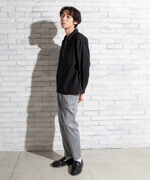 WEGO(ウィゴー)の「WEGO/【セットアップ対応商品】クラシックチェックペグトップスラックス(スラックス・メンズ・ブラウン系その他2/グレー系その他2・LARGE/SMALL/MEDIUM)」の14枚目の写真