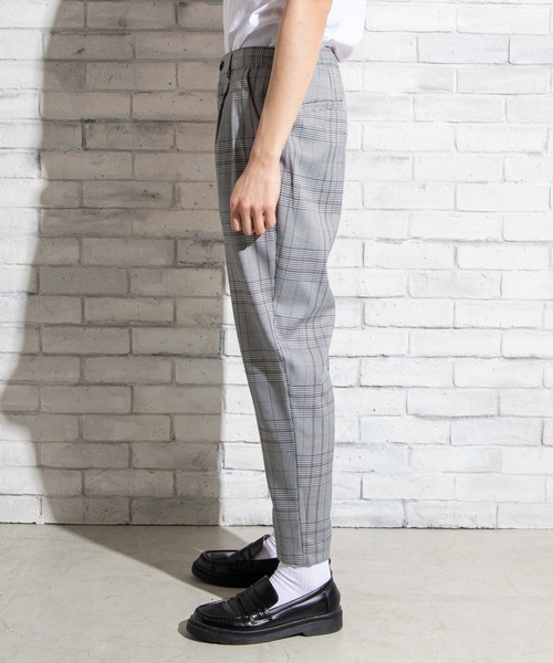 WEGO(ウィゴー)の「WEGO/【セットアップ対応商品】クラシックチェックペグトップスラックス(スラックス・メンズ・ブラウン系その他2/グレー系その他2・LARGE/SMALL/MEDIUM)」の8枚目の写真