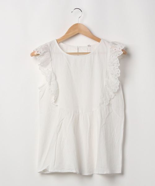 coca(coca)(コカ)の「袖刺繍ブラウス(シャツ/ブラウス・レディース・ホワイト/ブラック・ONE SIZE)」の8枚目の写真