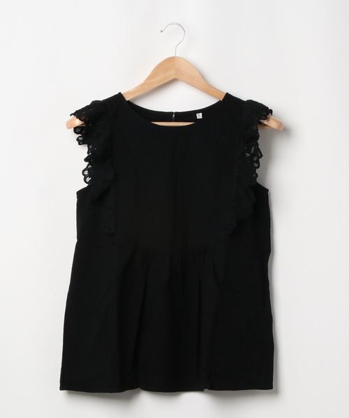 coca(coca)(コカ)の「袖刺繍ブラウス(シャツ/ブラウス・レディース・ホワイト/ブラック・ONE SIZE)」の9枚目の写真