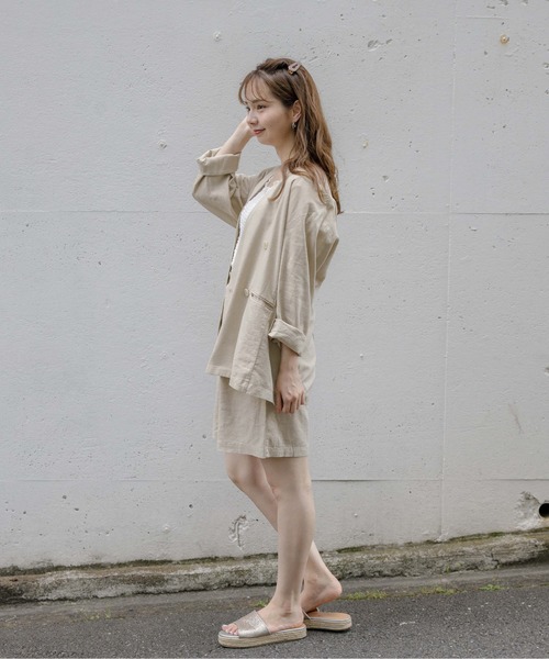 flower（フラワー）の「マリンハーフパンツ（その他パンツ・レディース・ブラウン/ベージュ・FREE）」の8枚目の写真