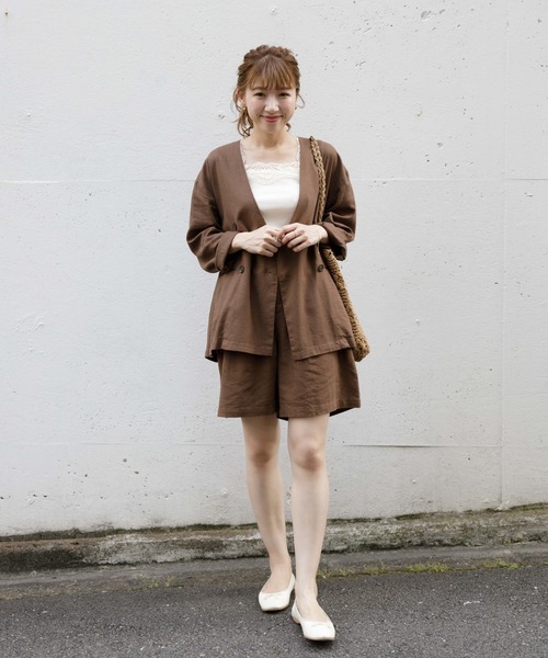 flower（フラワー）の「マリンハーフパンツ（その他パンツ・レディース・ブラウン/ベージュ・FREE）」の10枚目の写真