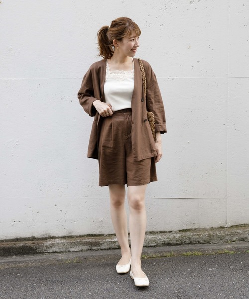 flower（フラワー）の「マリンハーフパンツ（その他パンツ・レディース・ブラウン/ベージュ・FREE）」の11枚目の写真