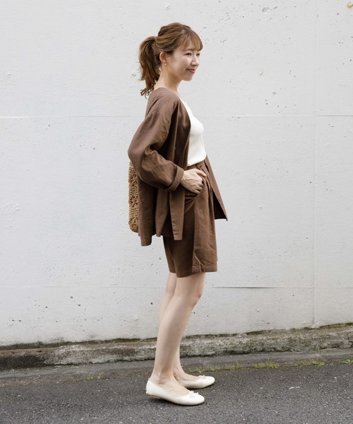 flower（フラワー）の「マリンハーフパンツ（その他パンツ・レディース・ブラウン/ベージュ・FREE）」の12枚目の写真