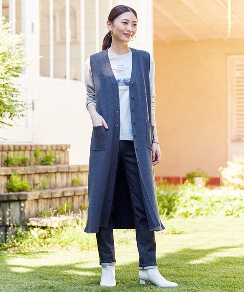 J.PRESS(ジェイプレス)の「【驚異の伸縮性】10oz Stretch Denim ストレートデニムパンツ(デニムパンツ・レディース・ブルー系/ネイビー系・7/9/11/13)」の15枚目の写真