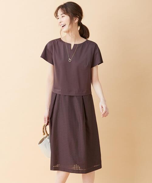 Ladies J プレス ワンピース 洗える レディス のファッション セール Ladies J プレス J Press シャドーチェック J Press ワンピース ワンピース