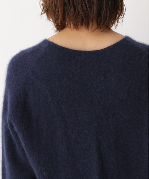 LEPSIM(レプシィム)の「12GチャイニーズラクーンコンVプルオーバー 885244(ニット/セーター・レディース・ネイビー/ラメ/モカ・MEDIUM/LARGE)」の13枚目の写真