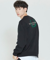 【ROMANTIC CROWN】MODERN LAUREL LOGO SWEATSHIRT / ロマンティッククラウン モダン ローレル ロゴ スウェットシャツ