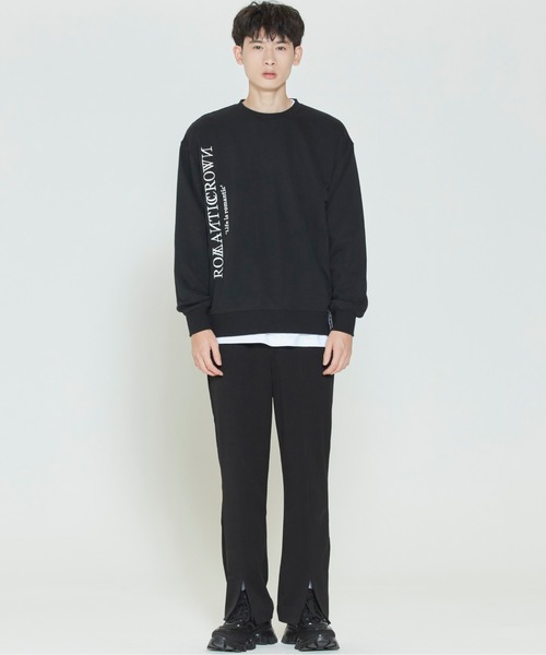 セール】【ROMANTIC CROWN】MODERN LAUREL LOGO SWEATSHIRT