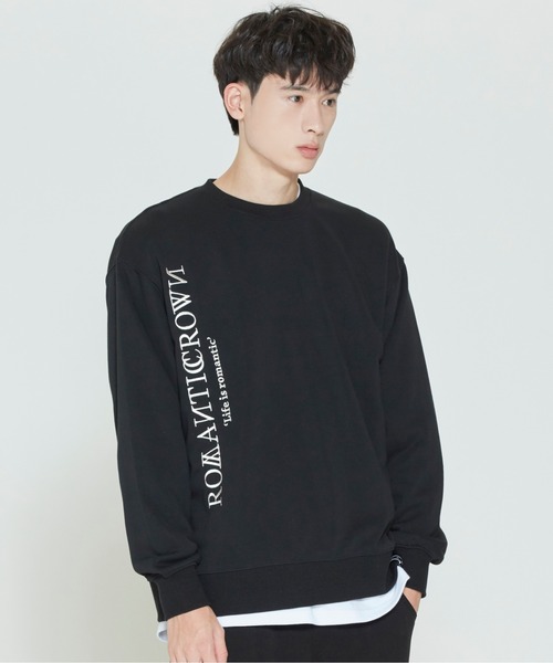セール】【ROMANTIC CROWN】MODERN LAUREL LOGO SWEATSHIRT