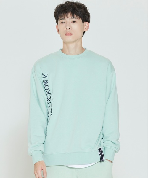 ROMANTIC CROWN★MODERN LAUREL LOGO SWEATSHIRT 5色 セール】【ROMANTIC CROWN】MODERN LAUREL LOGO SWEATSHIRT