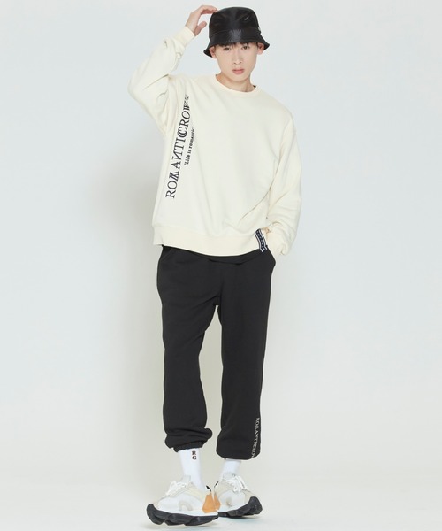 ROMANTIC CROWN★MODERN LAUREL LOGO SWEATSHIRT 5色 セール】【ROMANTIC CROWN】MODERN LAUREL LOGO SWEATSHIRT