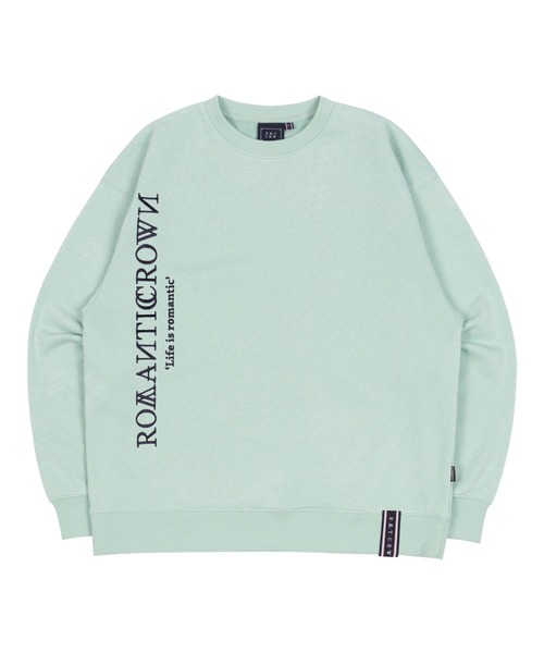 ROMANTIC CROWN★MODERN LAUREL LOGO SWEATSHIRT 5色 セール】【ROMANTIC CROWN】MODERN LAUREL LOGO SWEATSHIRT