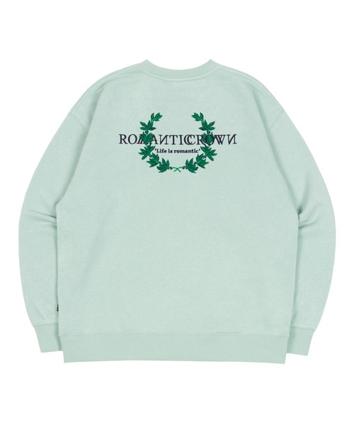 セール】【ROMANTIC CROWN】MODERN LAUREL LOGO SWEATSHIRT