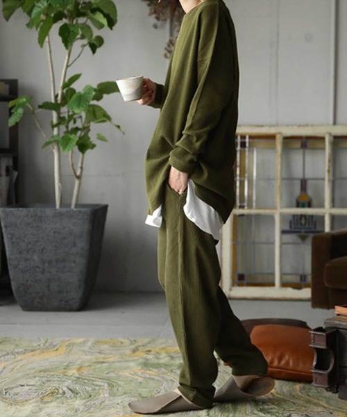 antiqua(アンティカ)の「ルームウェア(ルームウェア/パジャマ・レディース・杢グレー/ブラック/カーキ/ブルー系その他・M/L/L/XL)」の6枚目の写真