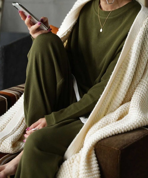 antiqua(アンティカ)の「ルームウェア(ルームウェア/パジャマ・レディース・杢グレー/ブラック/カーキ/ブルー系その他・M/L/L/XL)」の21枚目の写真