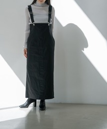 yuw | デニムライクジャンスカ　893537(ジャンパースカート)