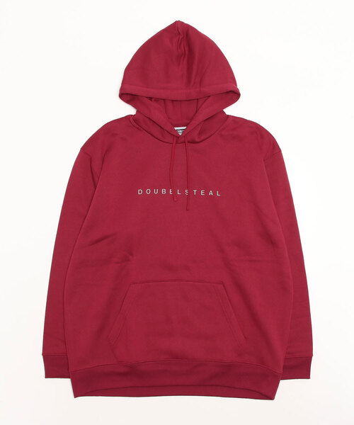 DOUBLE STEAL(ダブルスティール)の「3D SMALL LOGO 裏起毛パーカー(パーカー・メンズ・ホワイト/ブラック/トップグレー/バーガンディー・MEDIUM/LARGE/X-LARGE)」の4枚目の写真